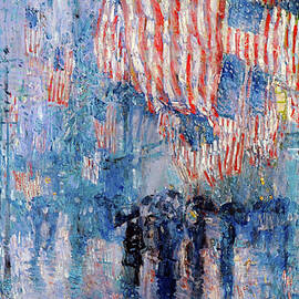 The Avenue in the Rain by Frederick Childe Hassam