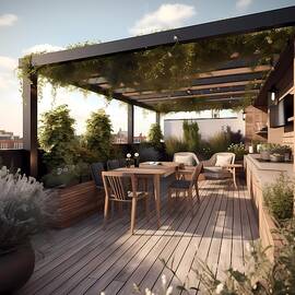 3D design of a rooftop terrace No 2 by Andre Petrov