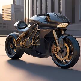 3D model of a modern motorcycle No 1 by Andre Petrov