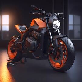 3D model of a modern motorcycle No 3 by Andre Petrov