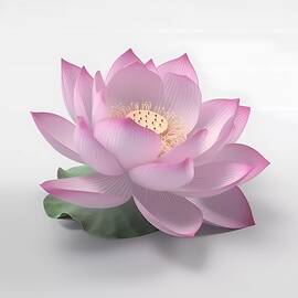 3D render of a lotus flower No 1 by Andre Petrov