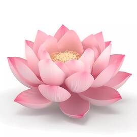 3D render of a lotus flower No 2 by Andre Petrov
