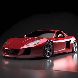 3D render of a modern sports car No 3 by Andre Petrov