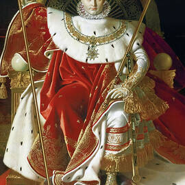 Napoleon I On His Imperial Throne by Jean Auguste Dominique Ingres