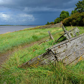 Historic tidal river bank erosion protection scheme at Purton by Seeables Visual Arts
