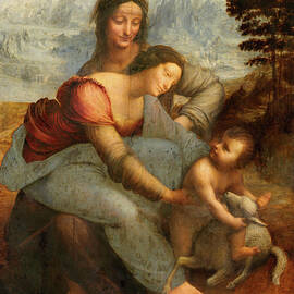 The Virgin and Child With St Anne by Leonardo Da Vinci