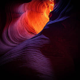 Abstract Light and Shadow, Lower Antelope Canyon, Page, Arizona by Edgars Erglis