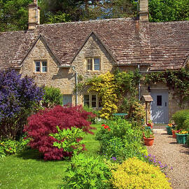 Bibury, Cotswold cottages by Seeables Visual Arts