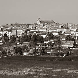 Monflanquin historic hilltop bastide town, Lot-et-Garonne, Franc by Seeables Visual Arts