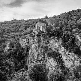 Europe, France, St Cirq Lapopie, historic clifftop village touri by Seeables Visual Arts