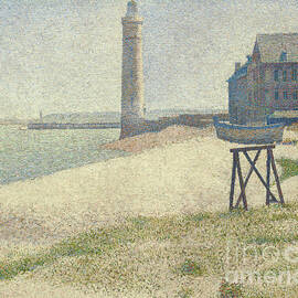 The Lighthouse At Honfleur by Antonios Valamontes