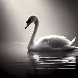 A graceful swan No 2 by Andre Petrov