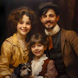 A happy family portrait No 4 by Andre Petrov