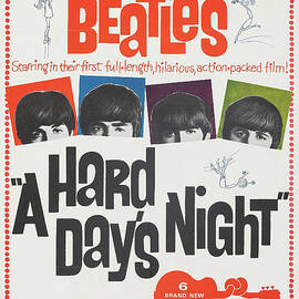 ''A Hard Day's Night'' poster 1964 by Retro Art World