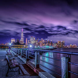 A Quiet Night at Liberty State Park by Penny Polakoff