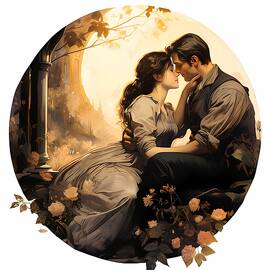 A romantic couple in classic Victorian style No 3 by Andre Petrov