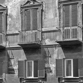 A typical Italian windows balcony facade. by Stefano Senise