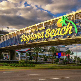 A welcome sign in Daytona Beach, Florida. by Miroslav Liska