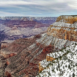  A winter view of the Grand Canyon from the south rim by Ed Clark