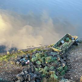 Abandoned Traps and Boat in Bantry Ireland  by Mary Lee Dereske