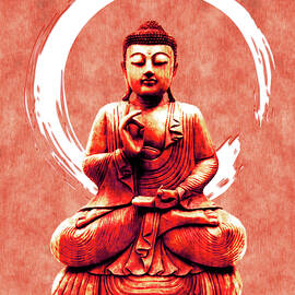Abhaya Mudra 02 - Buddha in Meditation by Studio Grafiikka