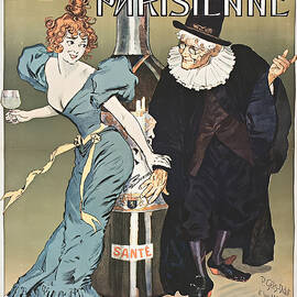 Absinthe Parisienne Old Vintage Poster by Stefano Senise