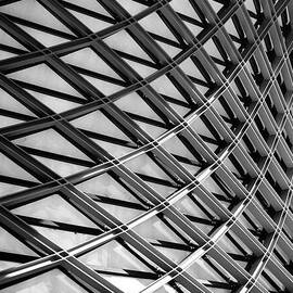 Abstract architecture facade- geometric monochrome by Jelena Jovanovic