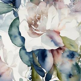 Abstract Bright Rose by Eris And AI