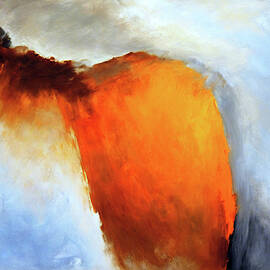 Abstract in Orange by Ursula Abresch