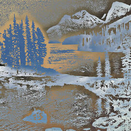 Abstract Mountain Landscape by Barbara Siegel
