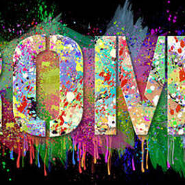 Abstract Rome Black Background - Italy by Stefano Senise