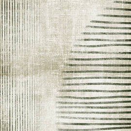 Abstract Rusty Green Sunset 1 by Ema Paraschiv