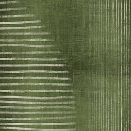 Abstract Rusty Green Sunset 2 by Ema Paraschiv