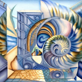 Abstract - Soft Nautilus by Eris And AI