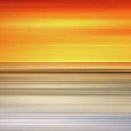 Abstract sunset colors over a seascape by Stefano Senise