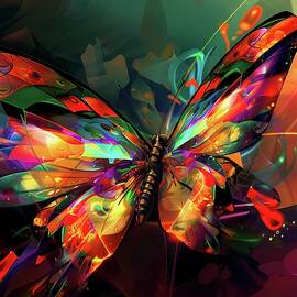 Abstract_butterfly_design_vibrant_colors_artistic_feel_No 3 by Andre Petrov