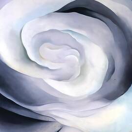 Abstraction White Rose by Georgia O'Keeffe by Georgia O'Keeffe
