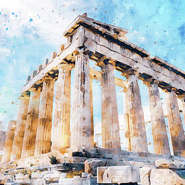 Acropolis of Athens - 09 by AM FineArtPrints