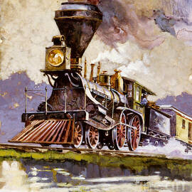 Adam Brown Locomotive by John Swatsley