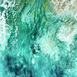 Aerial Summer - Aqua Waves by Philippe HUGONNARD