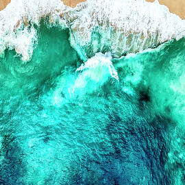 Aerial Summer - Sandy Beach by Philippe HUGONNARD