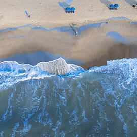 Aerial View of Ocean Waves and Beach by Oceanic SkyView