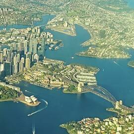 Aerial View of Sydney Harbour by Steven Ralser