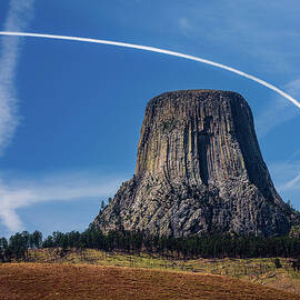Airspace and Stone, Devils Tower Under the Arc by Robert Niemeier