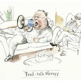 Alex Jones Seeks Help by Barry Blitt