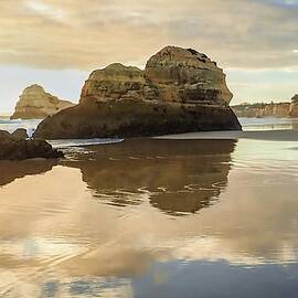 Algarve Gold Coast Sunset by Rebecca Herranen