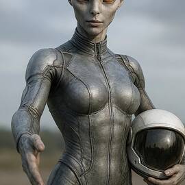 Alien Offering a Handshake by David Manlove
