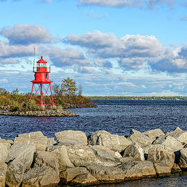 Alpena Lighthouse in Autumn by Michael Collins