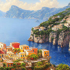 Amalfi Coast, Italian Panorama, 05 by AM FineArtPrints