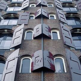 Amsterdam's Shuttered Facade by Travel Essayist